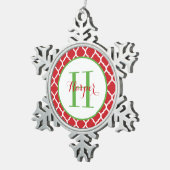 Gepersonaliseerde monogram keepomwille Ornament (Rechts)