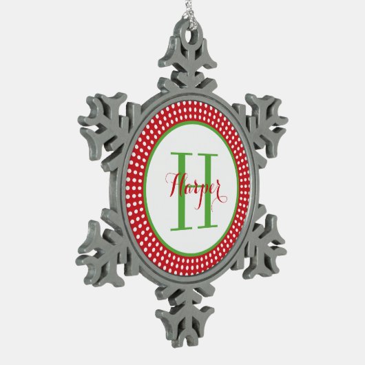 Gepersonaliseerde monogram keepomwille Ornament (Links)