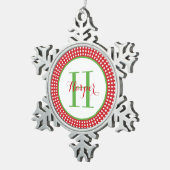 Gepersonaliseerde monogram keepomwille Ornament (Rechts)