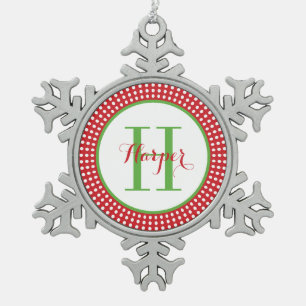 Gepersonaliseerde monogram keepomwille Ornament