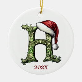 Gepersonaliseerde Monogram Kerst Ornament