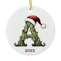 Gepersonaliseerde Monogram Kerst Ornament