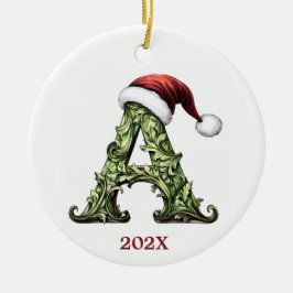 Gepersonaliseerde Monogram Kerst Ornament