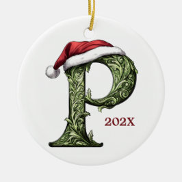 Gepersonaliseerde Monogram Kerst Ornament