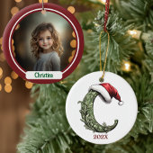 Gepersonaliseerde Monogram Kerst Ornament