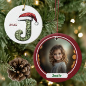 Gepersonaliseerde Monogram Kerst Ornament
