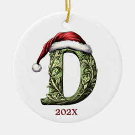 Gepersonaliseerde Monogram Kerst Ornament