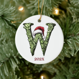 Gepersonaliseerde Monogram Kerst Ornament