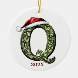 Gepersonaliseerde Monogram Kerst Ornament