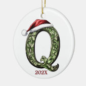 Gepersonaliseerde Monogram Kerst Ornament (Links)