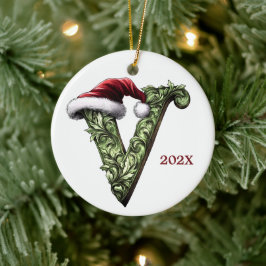 Gepersonaliseerde Monogram Kerst Ornament