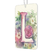 Gepersonaliseerde Monogram Kleurrijke Waterverf Bl Luchtverfrisser (Links)