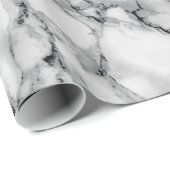 Gepersonaliseerde Monogram Letter Marble Wrapping Cadeaupapier (Rol Hoek)