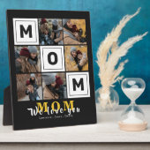 Gepersonaliseerde monogram liefde Foto's van je mo Fotoplaat (Zijkant)