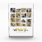 Gepersonaliseerde monogram liefde Moeder 16 Moeder Fotoblokken (Voorkant)