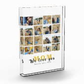 Gepersonaliseerde monogram liefde Moeder 16 Moeder Fotoblokken (Links)