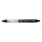 Gepersonaliseerde monogram marmeren pen (Voorkant)