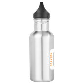 Gepersonaliseerde Monogram Moderne Unieke Techniek Waterfles (Links)