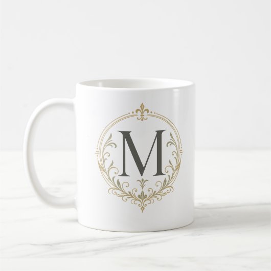 gepersonaliseerde monogram mok (Links)