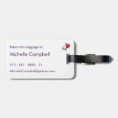 🎶 Gepersonaliseerde Monogram Musical Mijn Boek Pi Bagagelabel (Achterkant horizontaal)