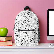 Gepersonaliseerde Monogram Muzieknoten Patroon