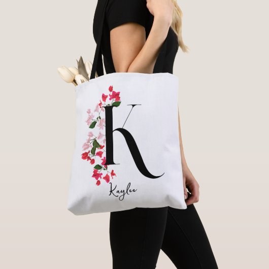 Gepersonaliseerde Monogram Naam Canvas tas - Lette (Dichtbij)