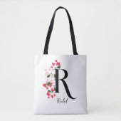 Gepersonaliseerde Monogram Naam Canvas tas - Lette (Voorkant)