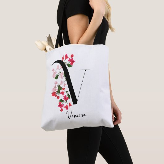 Gepersonaliseerde Monogram Naam Canvas tas - Lette (Dichtbij)