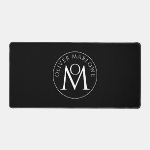 Gepersonaliseerde Monogram Naam Logo Bureaumat