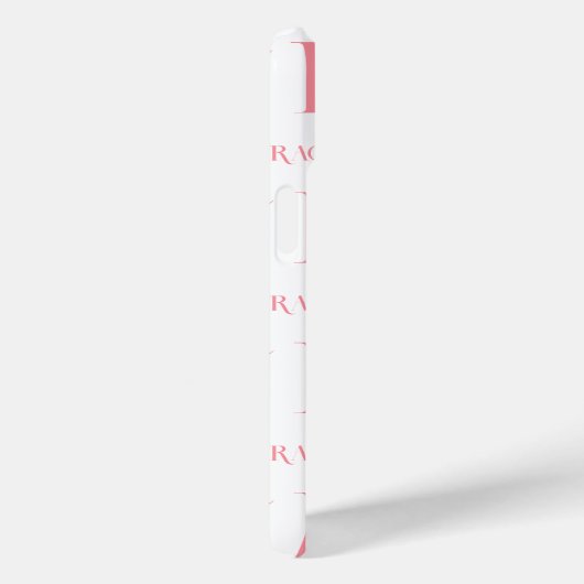 Gepersonaliseerde Monogram Naam Minimale Stijlvoll Case-Mate iPhone Case (Achterkant / Rechts)