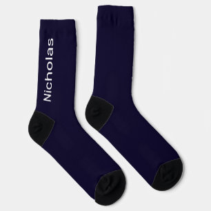 Gepersonaliseerde Monogram Naam Moderne Minimale M Sokken