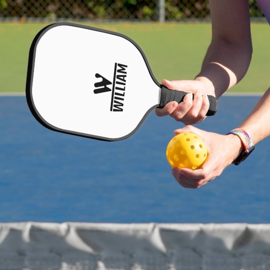 Gepersonaliseerde Monogram Naam Pickleball Paddle (Insitu)
