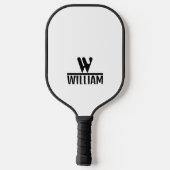 Gepersonaliseerde Monogram Naam Pickleball Paddle (Achterkant)