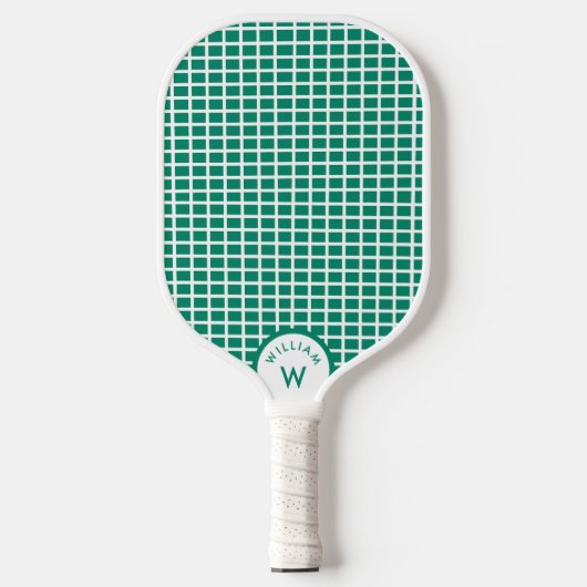 Gepersonaliseerde Monogram Naam Pickleball String Paddle (Voorkant)