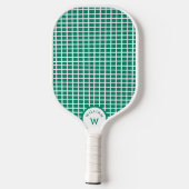 Gepersonaliseerde Monogram Naam Pickleball String Pickleball Paddle (Achterkant)