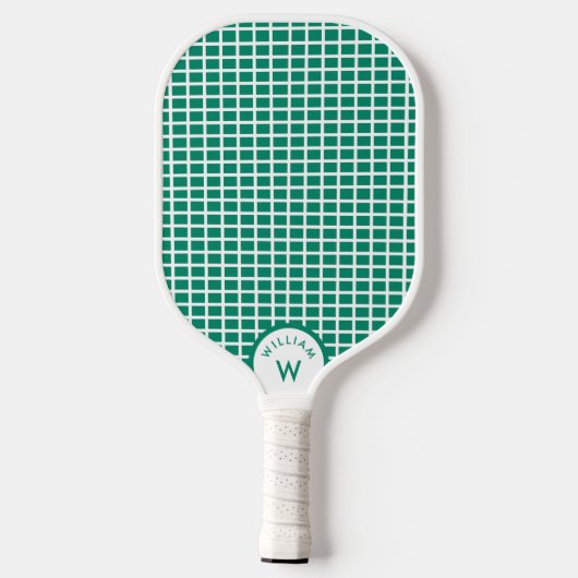Gepersonaliseerde Monogram Naam Pickleball String Pickleball Paddle (Achterkant)