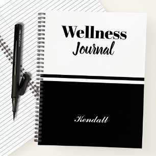 Gepersonaliseerde Monogram Naam Script Wellness Jo Notitieboek