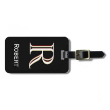 Gepersonaliseerde monogram naam zwart wit