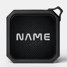 Gepersonaliseerde Monogram Naam Zwart-Wit Textuur