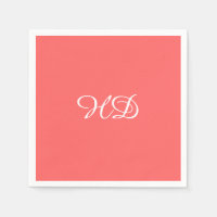 Gepersonaliseerde monogram papieren servetten | ko