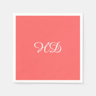 Gepersonaliseerde monogram papieren servetten   ko