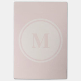 gepersonaliseerde monogram perzikbiljetten na de u post-it® notes