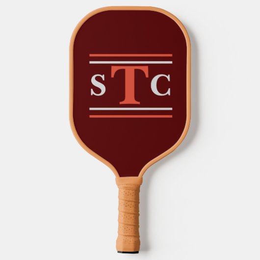 Gepersonaliseerde Monogram Pickleball Paddle (Achterkant)