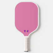 Gepersonaliseerde Monogram Pickleball Paddle Roze (Achterkant)