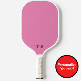 Gepersonaliseerde Monogram Pickleball Paddle Roze