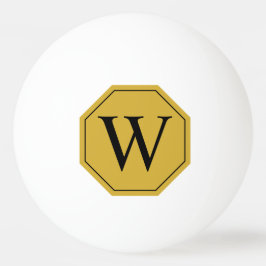 Gepersonaliseerde Monogram Ping Pong Ball Design