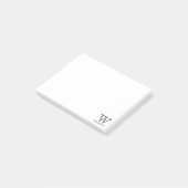 Gepersonaliseerde Monogram Post-it Post-it® Notes (Schuin)