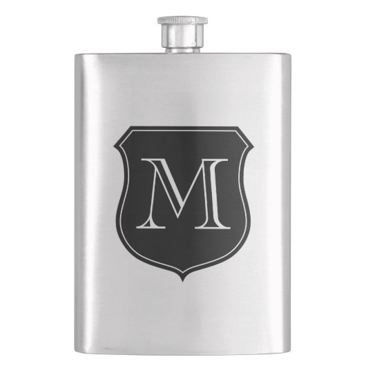 Gepersonaliseerde monogram roestvrijstalen heupfle heupfles (Voorkant)
