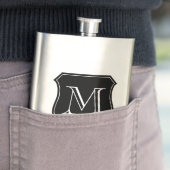 Gepersonaliseerde monogram roestvrijstalen heupfle heupfles (Voorbeeld)