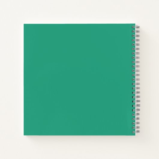 Gepersonaliseerde Monogram Rood Groen, Goud Orname Notitieboek (Achterkant)
